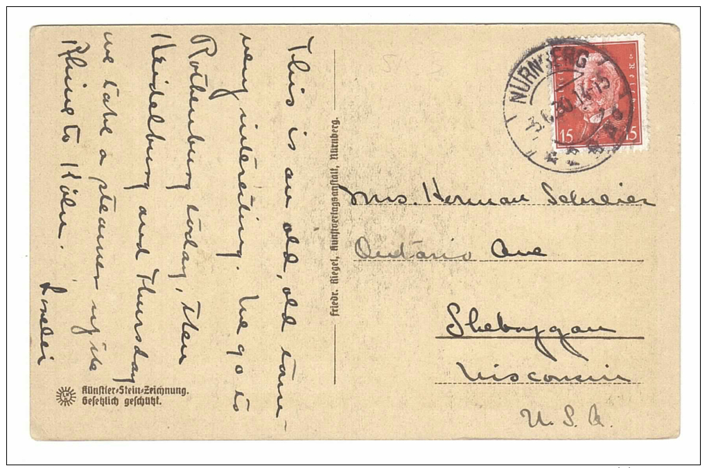 Germany, Bavaria, Nurnberg, Kaiserstallung, Castle, Post-Karte, Postcard - Nuernberg