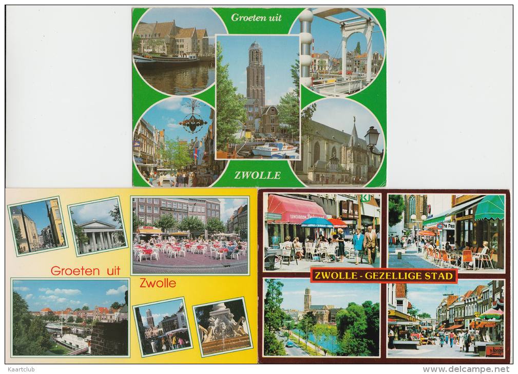 7 POSTCARDS: ZWOLLE  (Overijssel - HOLLAND / Nederland) - 3 Scans - 5 - 99 Postkaarten