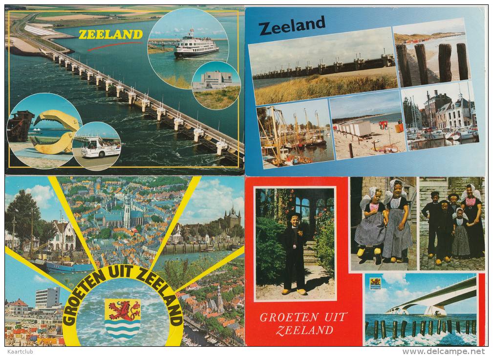 8 POSTCARDS: ZEELAND  ( Zeeland - HOLLAND / Nederland) - 3 Scans - 5 - 99 Cartes