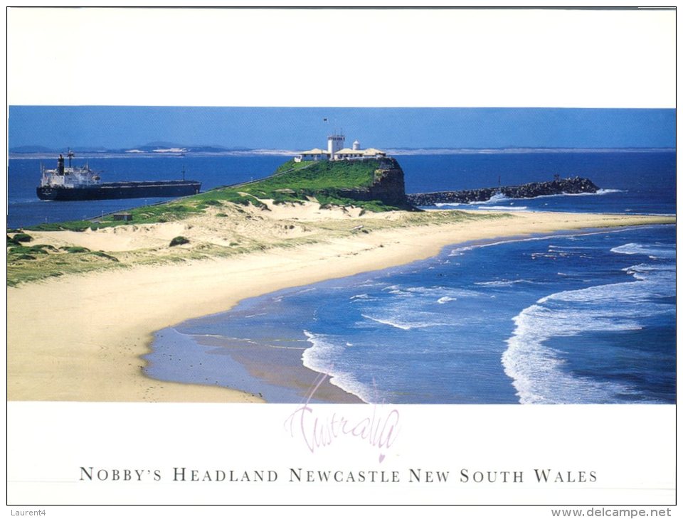 (050) Australia - NSW - Newcastle Views With Lighthouse & Tanker Ship - Newcastle