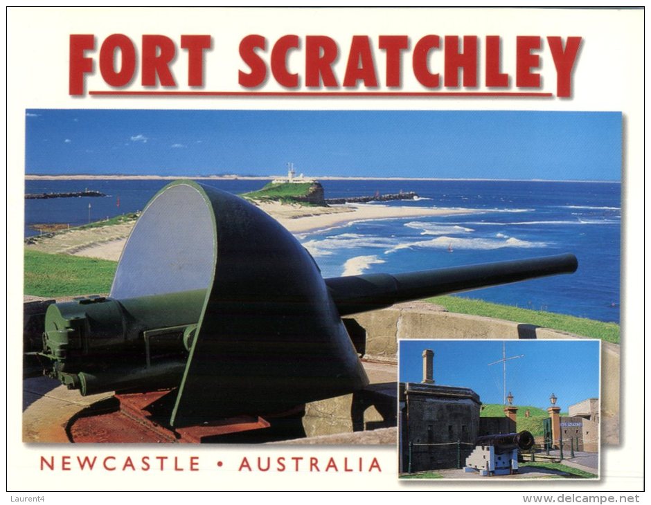 (050) Australia - NSW - Newcastle Views With Lighthouse & Fort Scratchley Big Gun - Newcastle