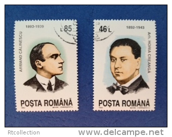 Romania 1993 Famous People Politician Politicians Michel 4924-4929 (2 Used Stamps, Not Complete Set) - Oblitérés