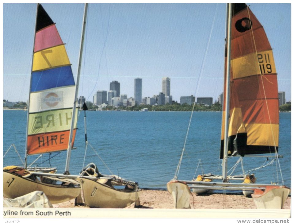 (050) Australia - WA - Perth And Sailing Boats Sails - Perth