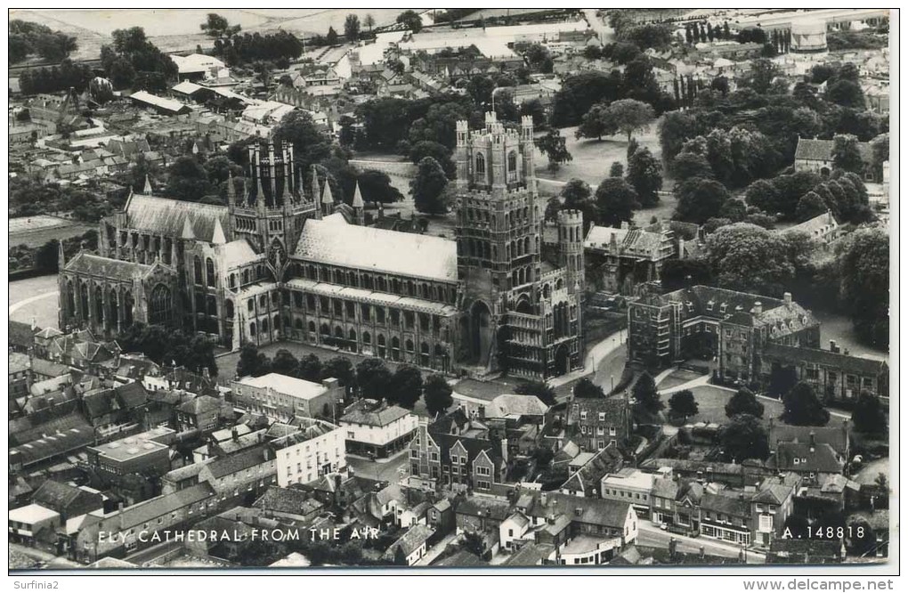 CAMBS - ELY CATHEDRAL FROM THE AIR RP Ca43 - Ely