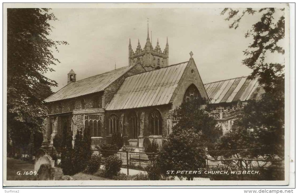 CAMBS - WISBECH - ST PETER'S CHURCH RP 1941 Ca10 - Autres & Non Classés