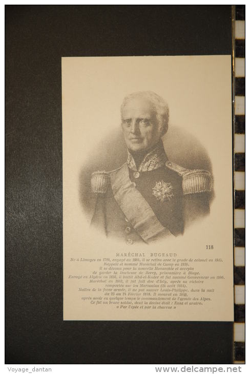 CP, Militaria, Marechal Bugeaud Né A Limoges En 1784 N°118 Edition Art Et Histoire ES Paris - Otros & Sin Clasificación