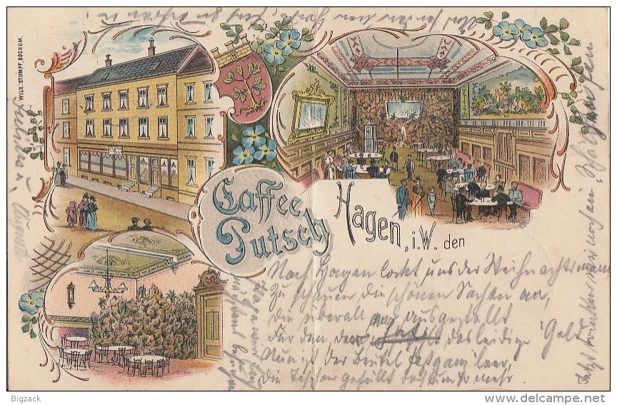 Litho Hagen Cafe Putsch Gelaufen 12.12.00 - Hagen