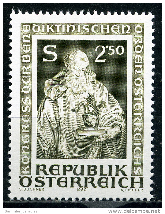 Österreich - Michel 1642 - ** Postfrisch - Kongreß Der Benediktinischen Orden - Wert: 0,50 Mi€ - Unused Stamps