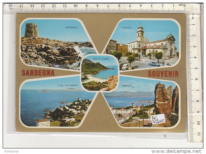 PO0200C# SARDEGNA SOUVENIR - BARISARDO - LANUSEI - S.M.NAVARRESE - ARBATAX - MAR.DI GAIRO  VG 1985 - Oristano