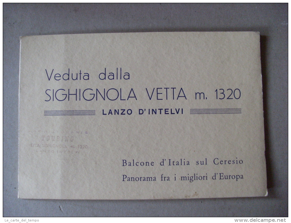 Veduta Fotografica Della SIGHIGNOLA VETTA - LANZO D'INTELVI. Balcone D'Italia Sul Ceresio. Anni'50 - Europe