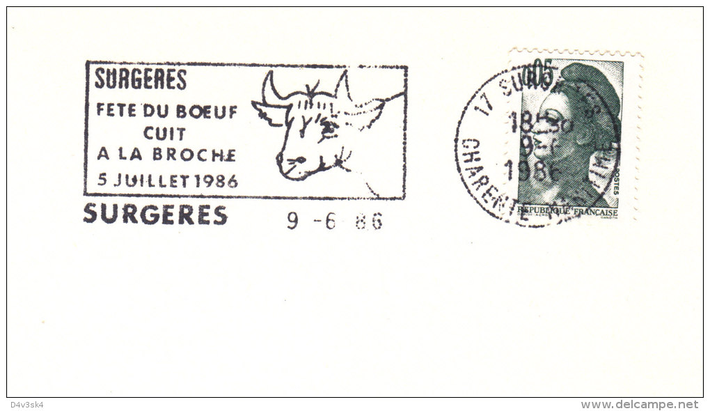 1986 France 17 Surgeres Fete Du Boeuf Concours Agricole Agriculture Farming Agricultura Fattoria Landwirtschaft - Farm