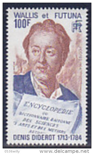 Wallis Und Futuna 1984. Schriftsteller D. Diderot, Mit Büchern (B.1356) - Neufs