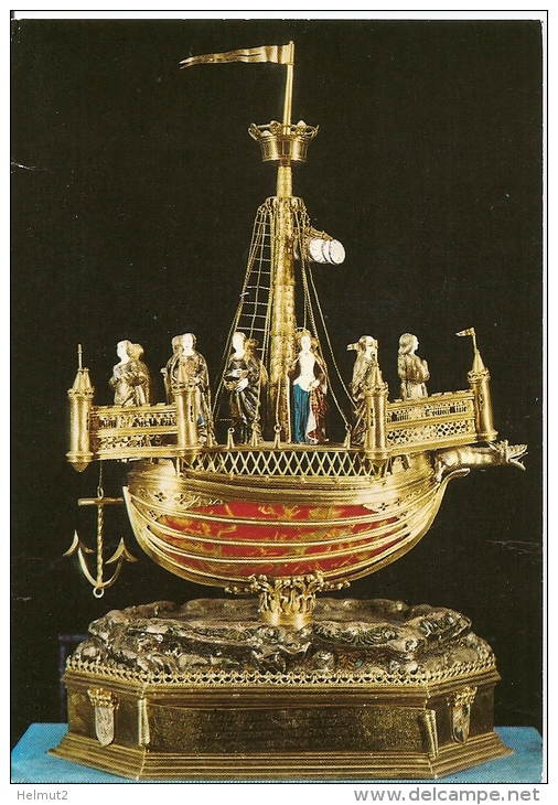 REIMS (Marne) Reliquaire Nef De Sainte Ursule (Musée Du Tau)  Urne Bateau à Reliques (voir Détails Scan) MT784 - Andere & Zonder Classificatie