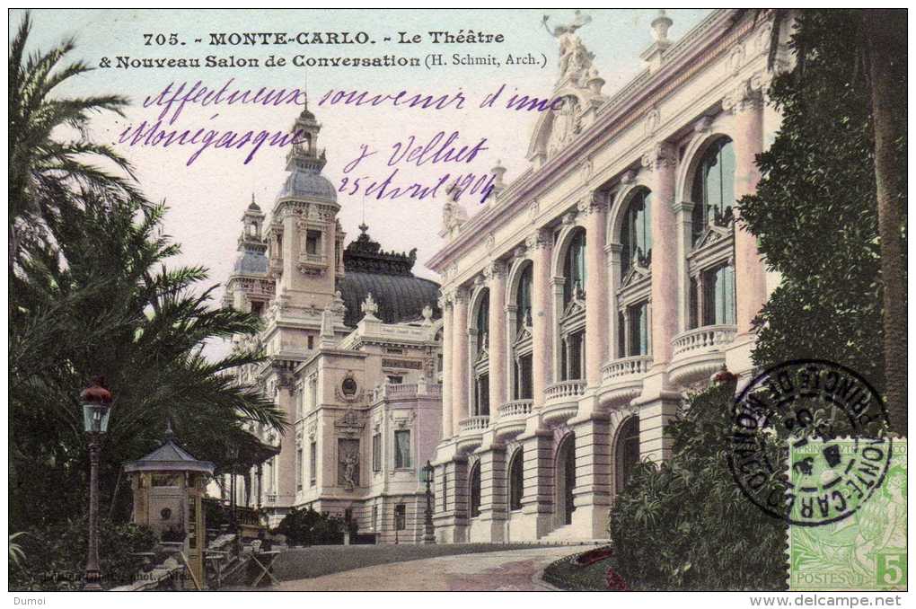 MONTE - CARLO  -   Nouveau Salon De Conversation - Operahuis & Theater