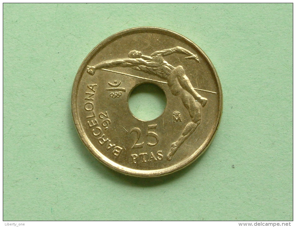1990 - 25 PESETAS Barcelona 1992 / KM 851 ( Uncleaned Coin / For Grade, Please See Photo ) !! - 25 Pesetas