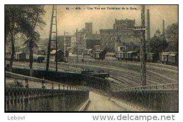 ATH « Une Vue Intérieure De La Gare » - Phot. H. Bertels, Bxl (1911) - Ath