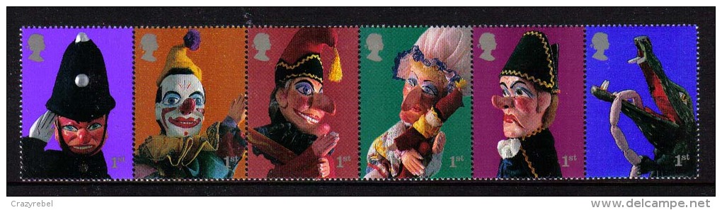 GB 2001 QE2 Set Punch & Judy Strip Umm SG 2224 - 2229 ( G980 ) - Unused Stamps