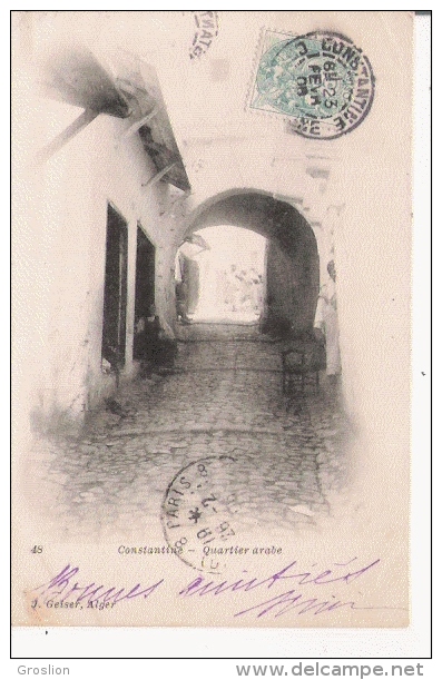 CONSTANTINE 48 QUARTIER ARABE 1906 - Constantine