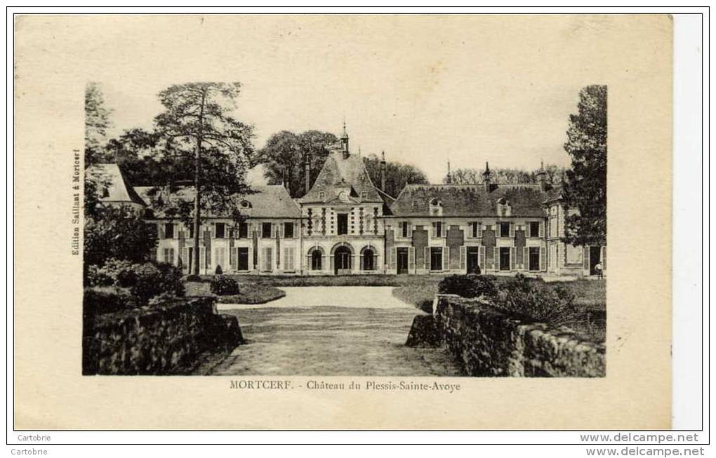 77 -MORTCERF- Château Du Plessis-Sainte-Avoye-Très Bon état - Other & Unclassified