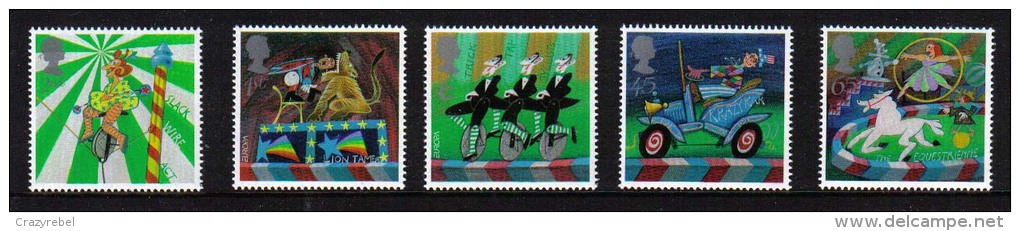 GB 2002 QE2 Circus Set Of 5 Stamps UMM SG 2275 - 2279 ( 123 ) - Neufs