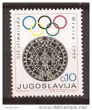 1968 X 35 JUGOSLAVIJA OLYMPISCHE SPIELEN MESIKO   MNH - Beneficenza