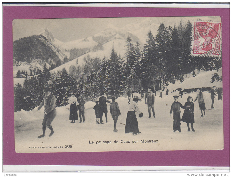 Le Patinage De CAUX Sur MONTREUX - Montreux