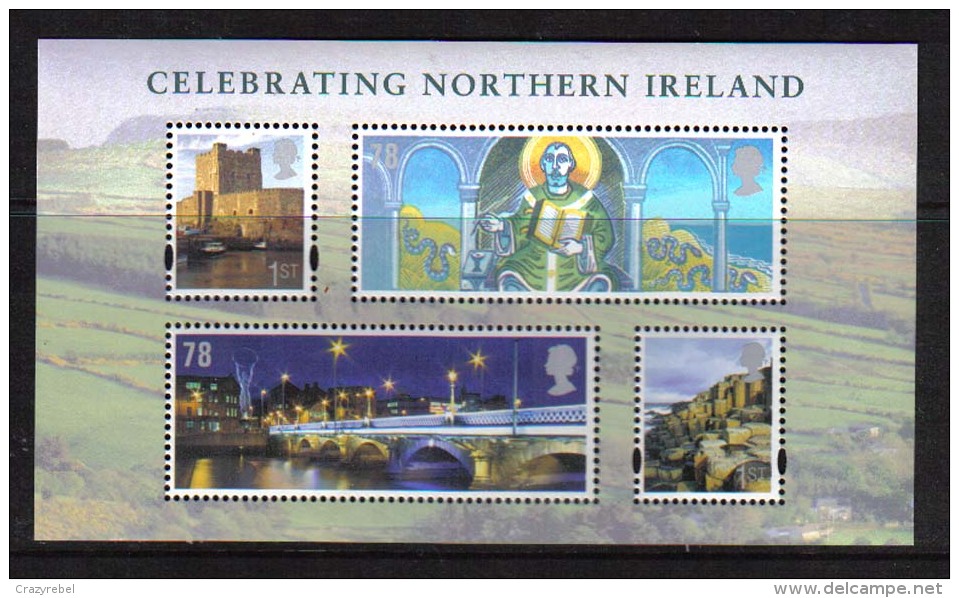 Celebrating  Northern Ireland GB 2008 4 Umm Stamps Mini Sheet MS NI110.( A866 ) - Blocs-feuillets