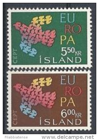 1961 - Islanda 311/12 Europa ---- - Neufs