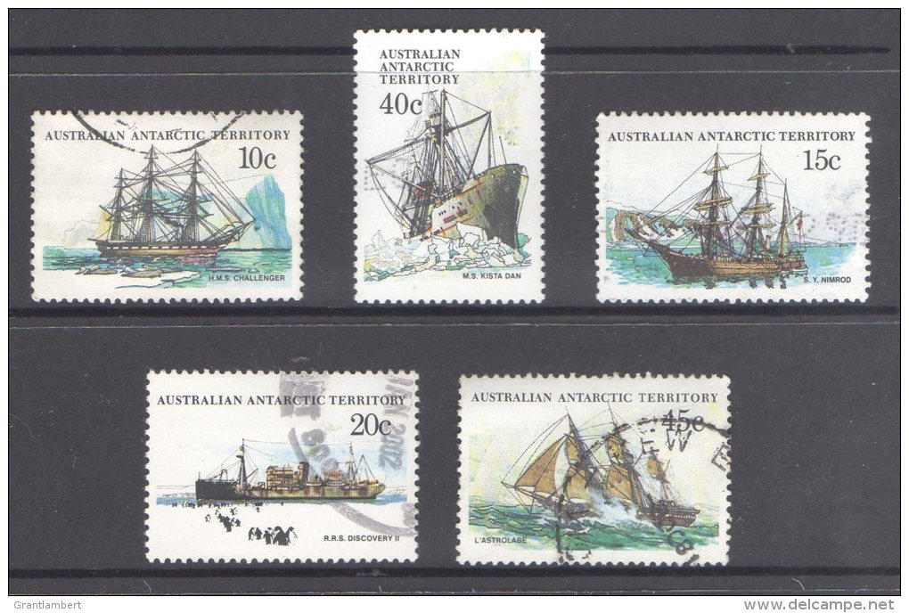 Australian Antarctic 1979-1981 Ships 5 Values Used - Used Stamps