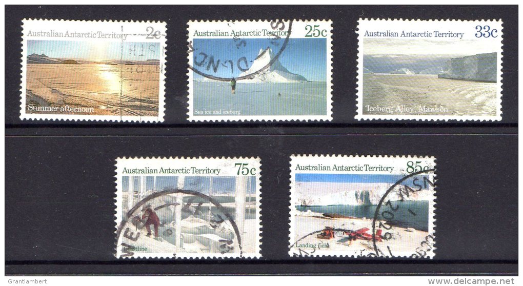 Australian Antarctic 1984 Scenes 5 Values Used - Used Stamps