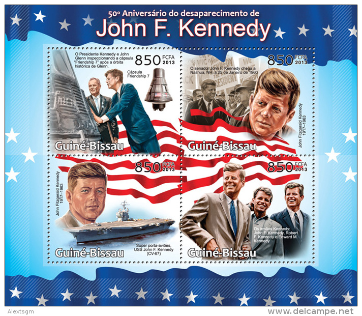 GUINEA BISSAU 2013 - John, Robert And Edward Kennedy. Official Issue - Andere & Zonder Classificatie