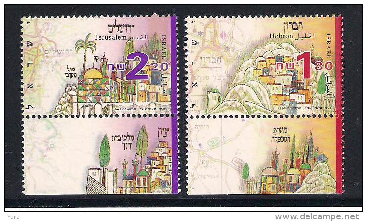 Israel  1998 Ph Nr 1790/1 Countinuity Of Jewish  Life In Eretz Israel With TABs  MNH (a3p14) - Ungebraucht (mit Tabs)