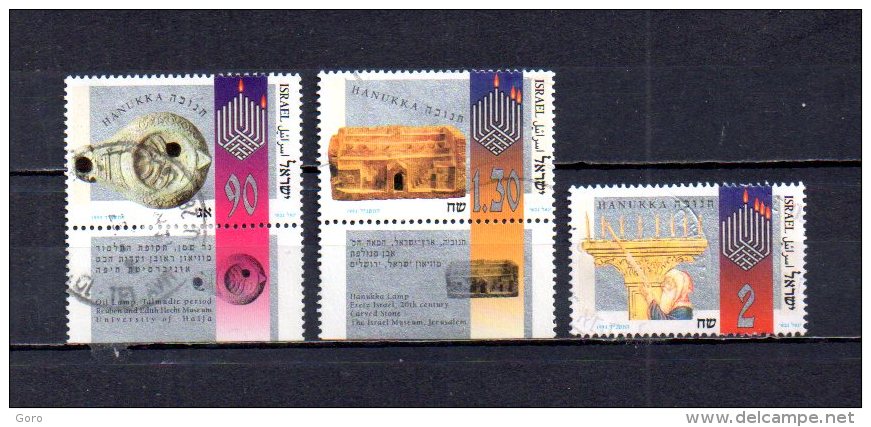 Israel   1993  .-  Y&T  Nº   1227/1229 - Used Stamps (without Tabs)