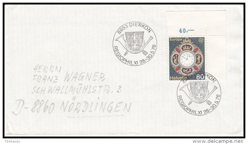 Switzerland 1976, Cover Dietikon To  Nordlingen - Storia Postale