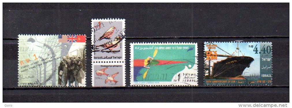 Israel   1995  .-   Y&T Nº   1276 - 1278 - 1279 - 1280 - Used Stamps (without Tabs)