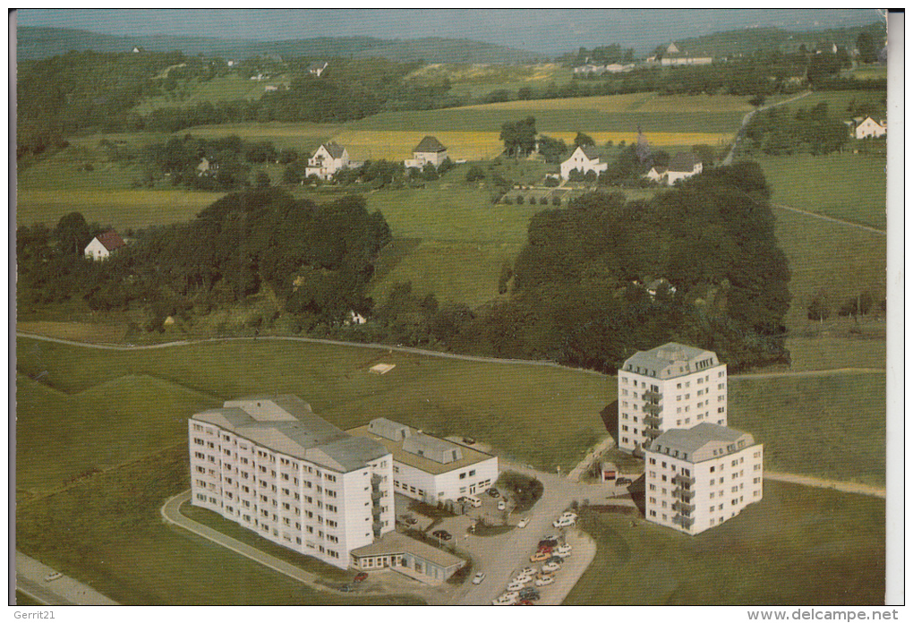 5804 HERDECKE, Gemeinnütziges Gemeinschafts-Krankenhaus, Luftaufnahme 1970 - Schwelm