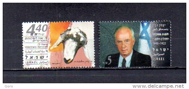 Israel   1995  .-   Y&T Nº   1293 - 1294 - Used Stamps (without Tabs)