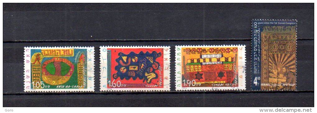 Israel   1996  .-   Y&T Nº   1336/1338 - 1339 - Used Stamps (without Tabs)