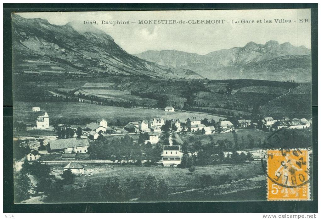 1649 - Dauphiné -MONESTIER DE CLERMONT -la Gare Et Les Villas    - Bcu63 - Autres & Non Classés