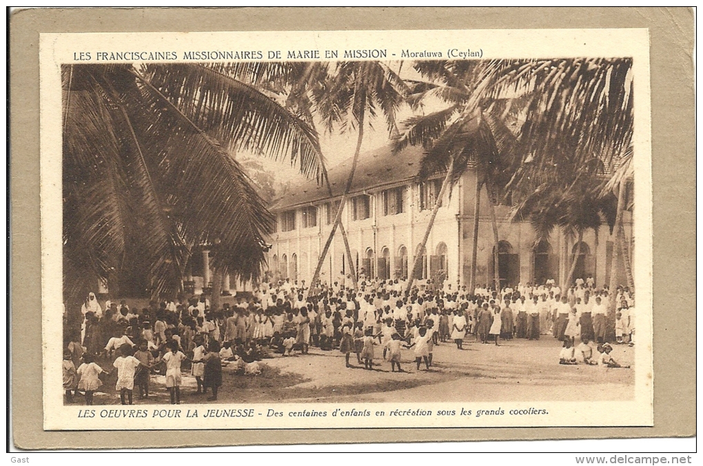 LES FRANCISCAINES MISSIONNAIRES DE MARIE EN MISSION MURATUWA DES CENTAINES D ENFANTS  EN RECREATION - Sri Lanka (Ceylon)