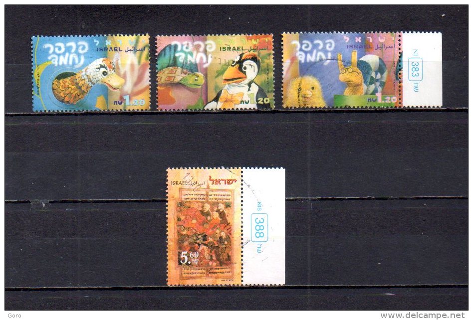 Israel   1999  .-   Y&T Nº   1455/1457 - 1458 - Used Stamps (without Tabs)