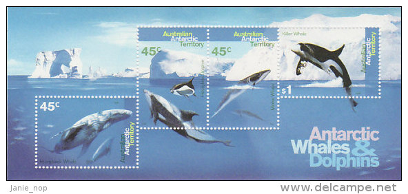 Australian Antarctic Territory 1995 Whales And Dolphins MS - Other & Unclassified