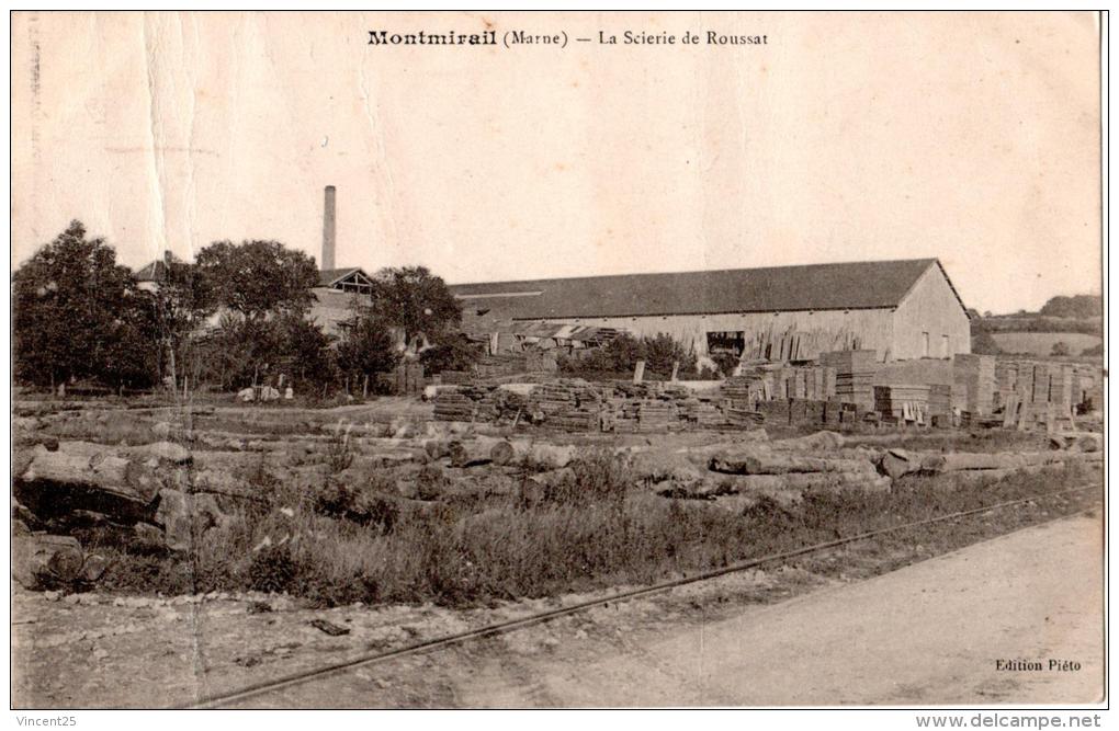 Environs De Montmirail Scierie Mathieu Et RoussAT  MARNE  METIER DU BOIS MEUBLE - Montmirail