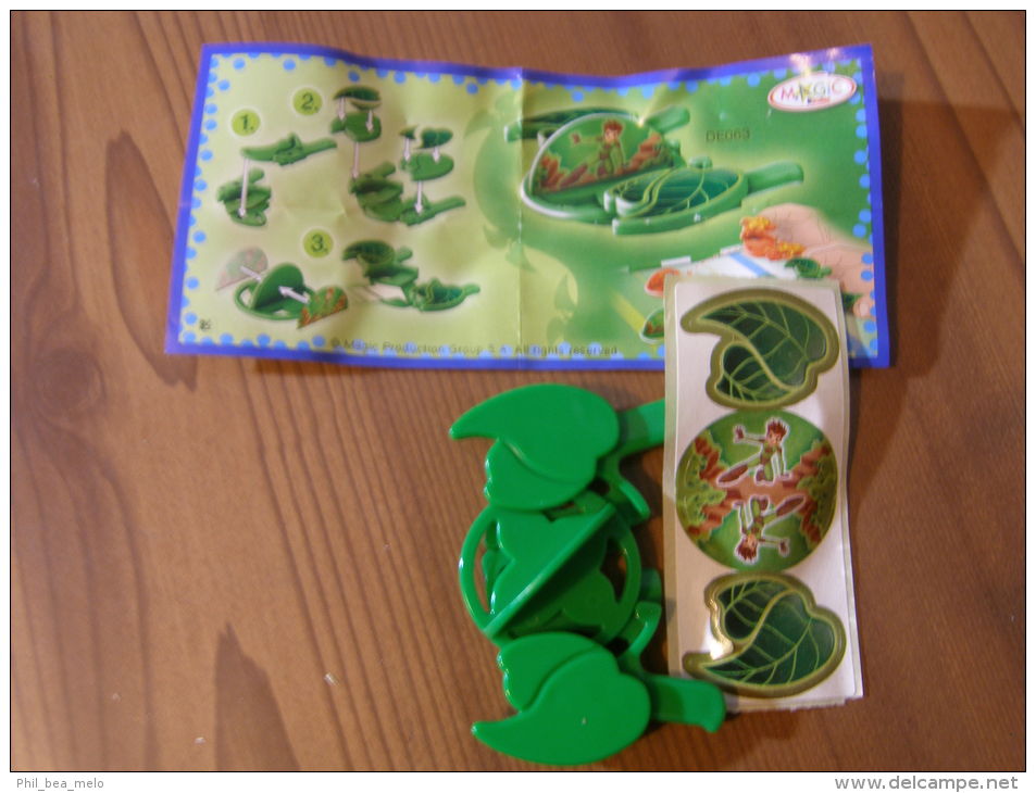 KINDER SURPRISE 2009 KINDER GAME - N°DE063 - LANCEUR VERT + BPZ - Otros & Sin Clasificación