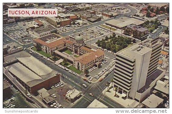 Arizona Tucson Showing Downtown Office Buildings Surrounding The County Court House - Tucson