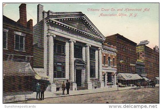New York Utica Citizens Trust Bank &amp;amp  Homestead Aid Association 1909 - Utica