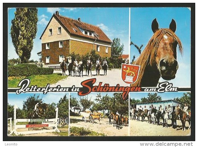 SCHÖNINGEN Am Elm Reiterferien Jugendherberge Reitschule Helmstedt 1973 - Helmstedt
