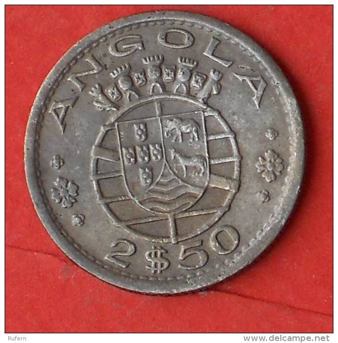 ANGOLA  2,5  ESCUDOS  1956   KM# 77  -    (Nº02541) - Angola