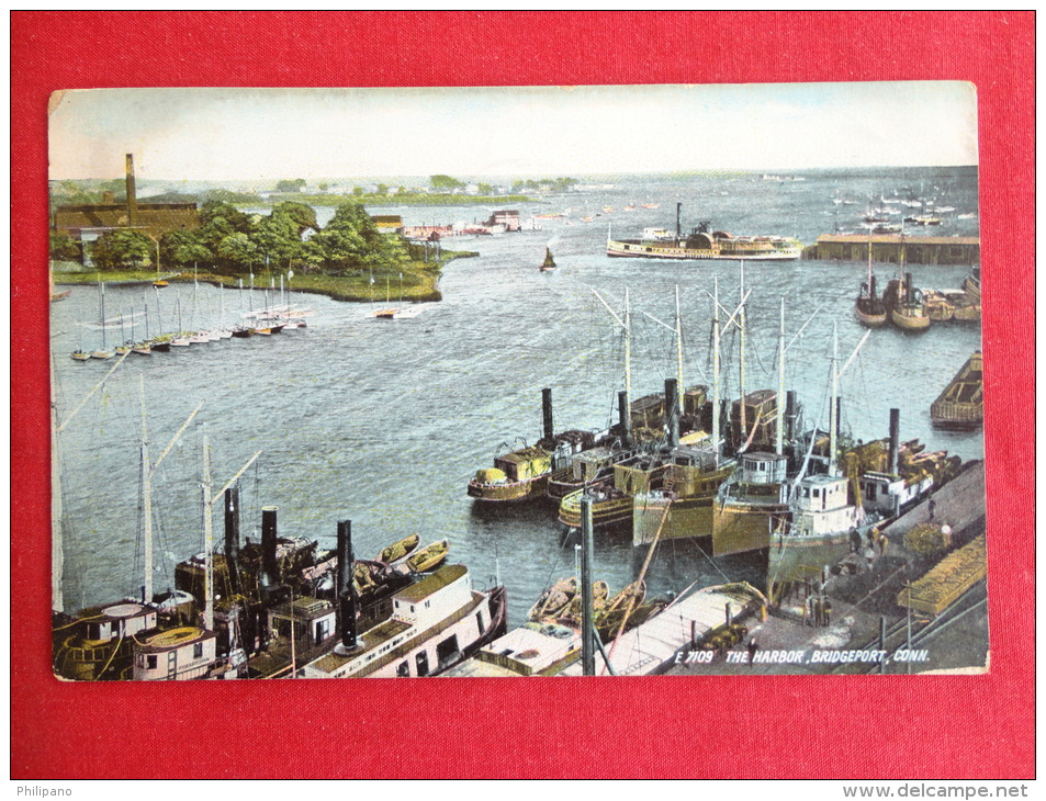 Bridgeport,CT--The Harbor--cancel 1909--PJ 122 - Bridgeport