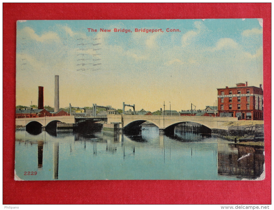 Bridgeport,CT--The New Bridge--cancel 1911--PJ 122 - Bridgeport